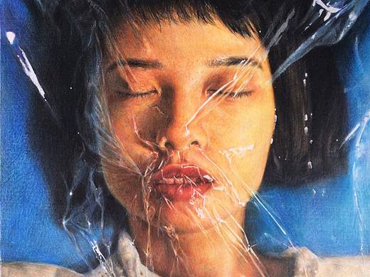 彩铅人物素描绘画过程