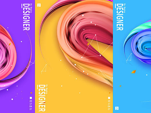 C4D+PS绘制炫酷的2017特效字体海报