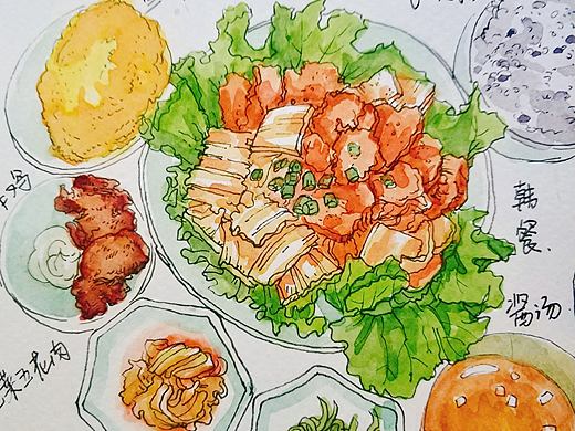 最近畫(huà)的旅游手賬美食（個(gè)人主頁(yè)-ZNDA2MzA0MDQ=） - 繪畫(huà) - 站酷設(shè)計(jì)師x魚(yú)京一原創(chuàng)素材 - 站酷ZCOOL