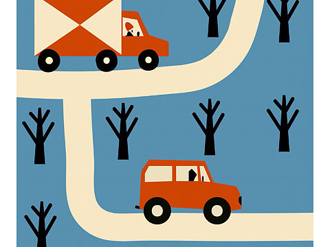 小汽车滴滴叭叭~临摹