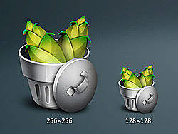 两枚uninstall图标！