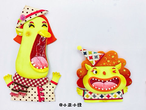 角色设计 半立体粘土