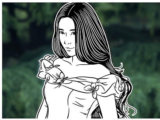 站酷里面看到的美女攝影圖制作紅酒雕刻畫稿（個人主頁-ZMTQ1OTUwODA=） - 其他手工藝 - 站酷設計師sunhaoxiayan原創(chuàng)素材 - 站酷ZCOOL