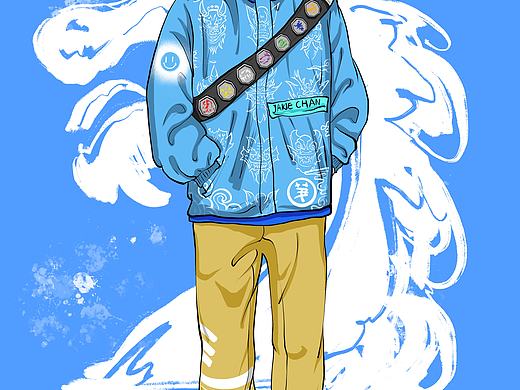 成龙历险记潮流穿搭（个人主页-ZNTU1MTIwNjA=） - 创作习作 - 站酷设计师不会画画的肉小小原创素材 - 站酷ZCOOL