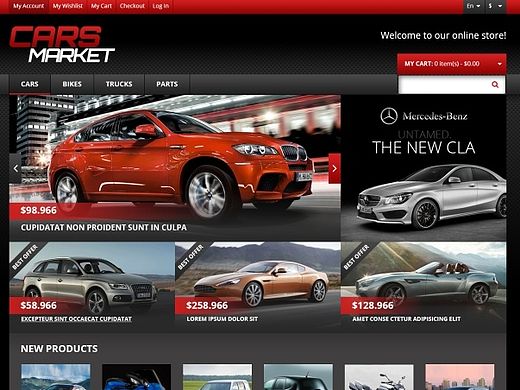 CARS MARKET(汽车企业网站)