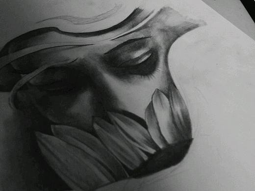 黑灰人像（个人主页-ZMTUxNzM4NTI=） - 绘画 - 站酷设计师小毛学画原创素材 - 站酷ZCOOL