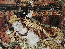 敦煌岩彩《乐妓图》