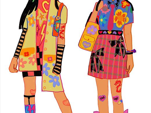 龙女孩插画练习