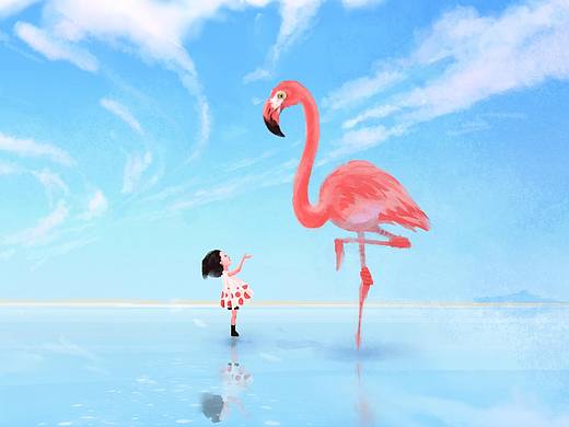 我和大火烈鸟朋友（个人主页-ZMjEwNzM2NjQ=） - 创作习作 - 站酷设计师真空球形小胡迪原创素材 - 站酷ZCOOL