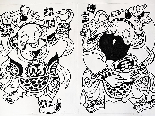 门神插画
