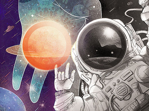 宇宙级自拍~#华为双镜头手机宣传海报# 