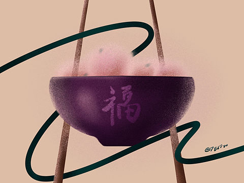 【插画】来碗丸子汤（个人主页-ZNDA2MDE2MDA=） - 创作习作 - 站酷设计师7yo7yo原创素材 - 站酷ZCOOL