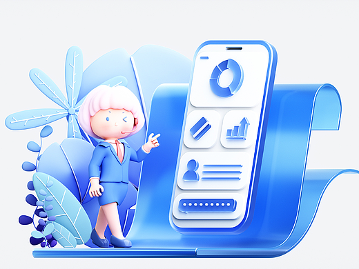 原创3D商业人物