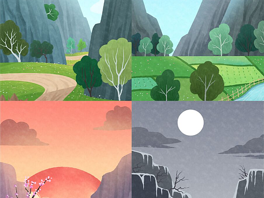 四季自然景色系列