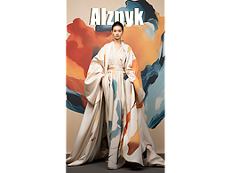 #AI关键词 分享一组中国画风格服装展示 