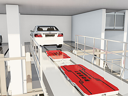 平面移动车库动画