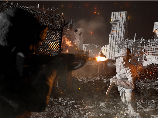 军事战场场景概念设计