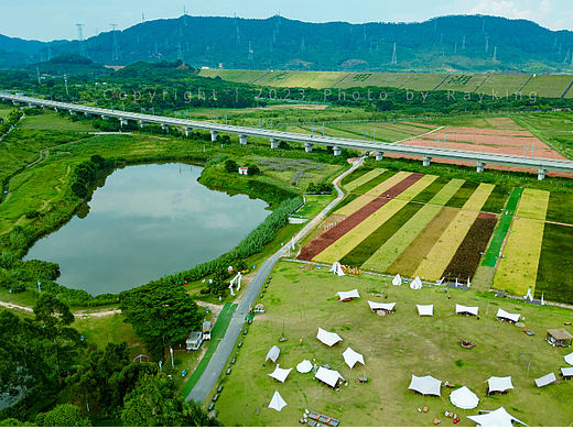 深圳光明欢乐田园风光航拍
