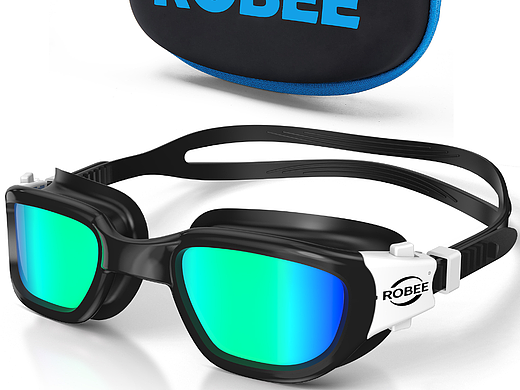 泳镜防水镜眼镜产品图片渲染亚马逊主图A+设计