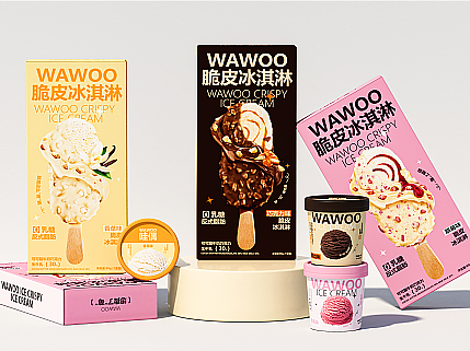 原创包装 | WAWOO脆皮冰淇淋系列包装设计