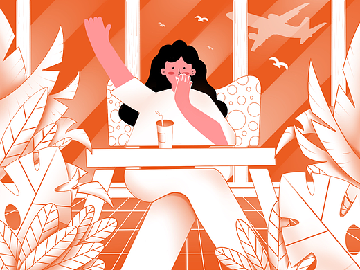 扁平風(fēng)插畫（個(gè)人主頁-ZNjQxMzI0MjA=） - 商業(yè)插畫 - 站酷設(shè)計(jì)師神奇的朵啦原創(chuàng)素材 - 站酷ZCOOL