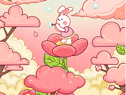 24节气-春分插画