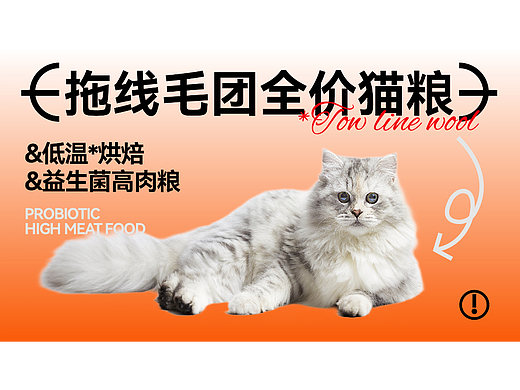 拖线毛团全价猫粮