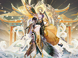  绘制了大天狗双形态典藏皮肤~ ​​​