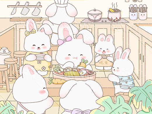 原创治愈系场景插画合集