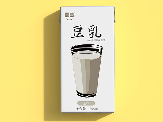 浓香豆乳包装设计