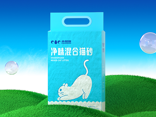 小轻昕猫砂品牌包装设计策划