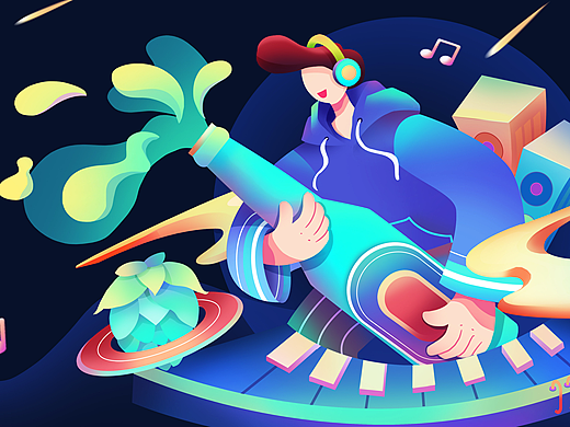 啤酒音乐节Banner图