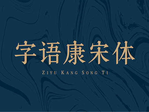 字语康宋体-复刻于《康熙字典》的字体