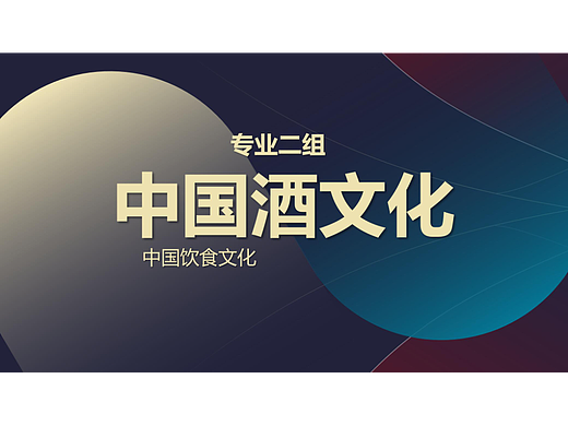 红蓝色系-酒文化实际应用案例PPT