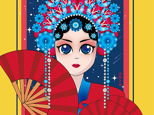 人物头像—微信头像—京剧脸谱（个人主页-ZNTkyNDg0MzY=） - 商业插画 - 站酷设计师Z593002812原创素材 - 站酷ZCOOL