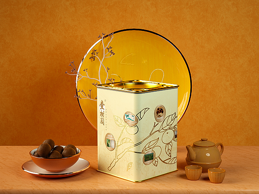 产品建模渲染-陈皮罐子