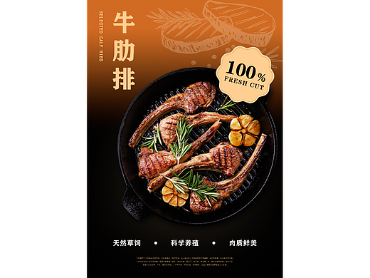 牛仔骨海报