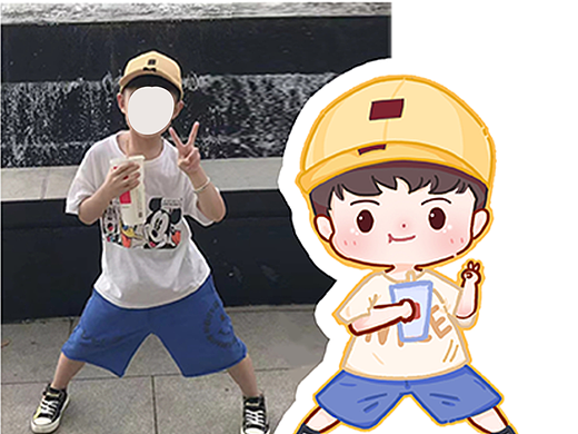 喝可乐的小帅哥(商业插画)