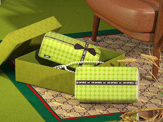 c4d-抽纸详情视觉分享