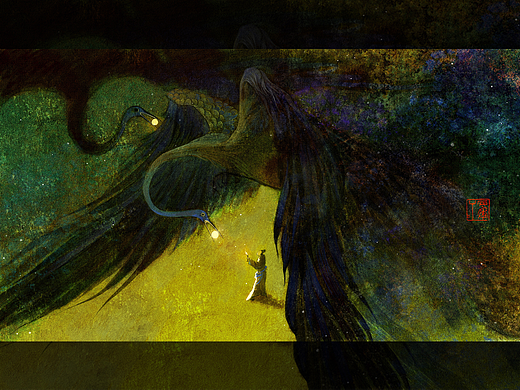 《搜神記》玄鶴銜珠（個人主頁-ZNjc0ODIwODA=） - 創(chuàng)作習作 - 站酷設計師桉年annian原創(chuàng)素材 - 站酷ZCOOL