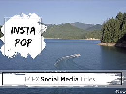 fcpx插件：Stupid Raisins Insta Pop(87个动画社交媒体标题) 