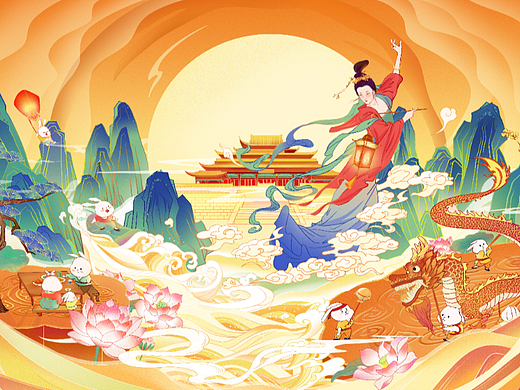 国潮插画（个人主页-ZNjEyNDY5NzY=） - 创作习作 - 站酷设计师KANG要阳光原创素材 - 站酷ZCOOL