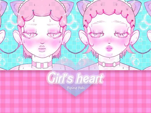 插画Slightly-微醺少女-鸡尾酒与衍生品
