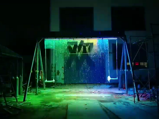 水幕秋千 可出文字图案的秋千 网红游乐设备