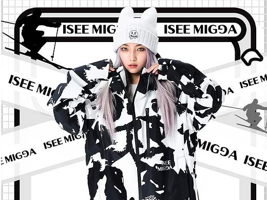ISEE MIGGA滑雪服服装（个人主页-ZNjA2NTIxNTY=） - 海报 - 站酷设计师九哥本九原创素材 - 站酷ZCOOL