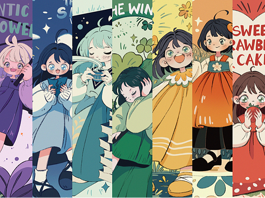 【色彩系列】七彩的女孩