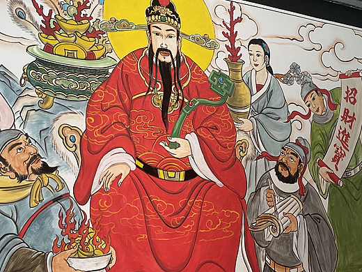 ​山西太原庙宇彩绘财神壁画墙体彩绘涂鸦，全国接单（个人主页-ZNjMyMzQxNzI=） - 绘画 - 站酷设计师太原墙绘画师西木原创素材 - 站酷ZCOOL