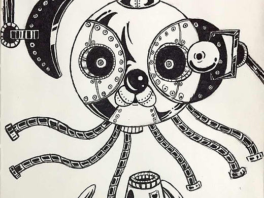 手绘卡通插画