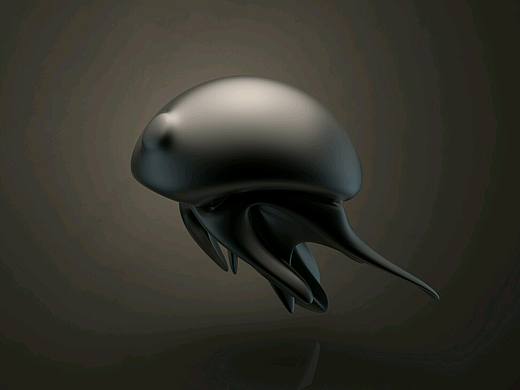 3D生物创作 - 水母