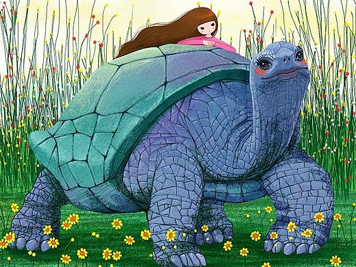 画儿晴天唯美插画-海洋系列封面插画三